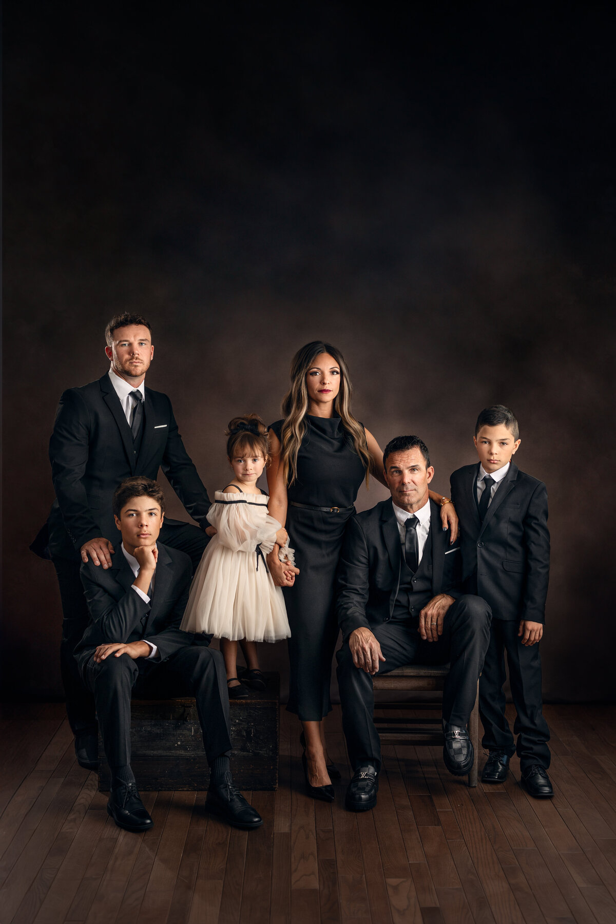 Family studio fine art photography by brielle pausma photography in Munster Indiana