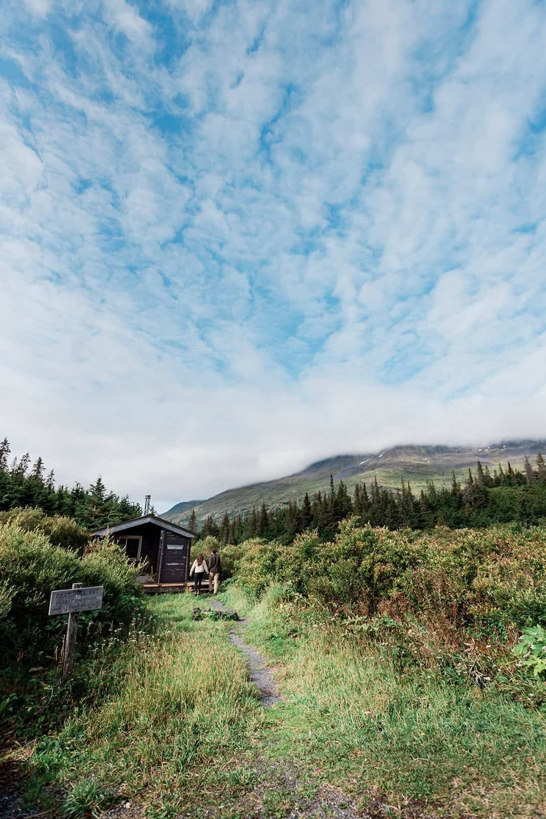 off-the-beaten-path-romantic-alaska-vacation-secluded-mountain-hut-Soul-and-Sky-Weddings