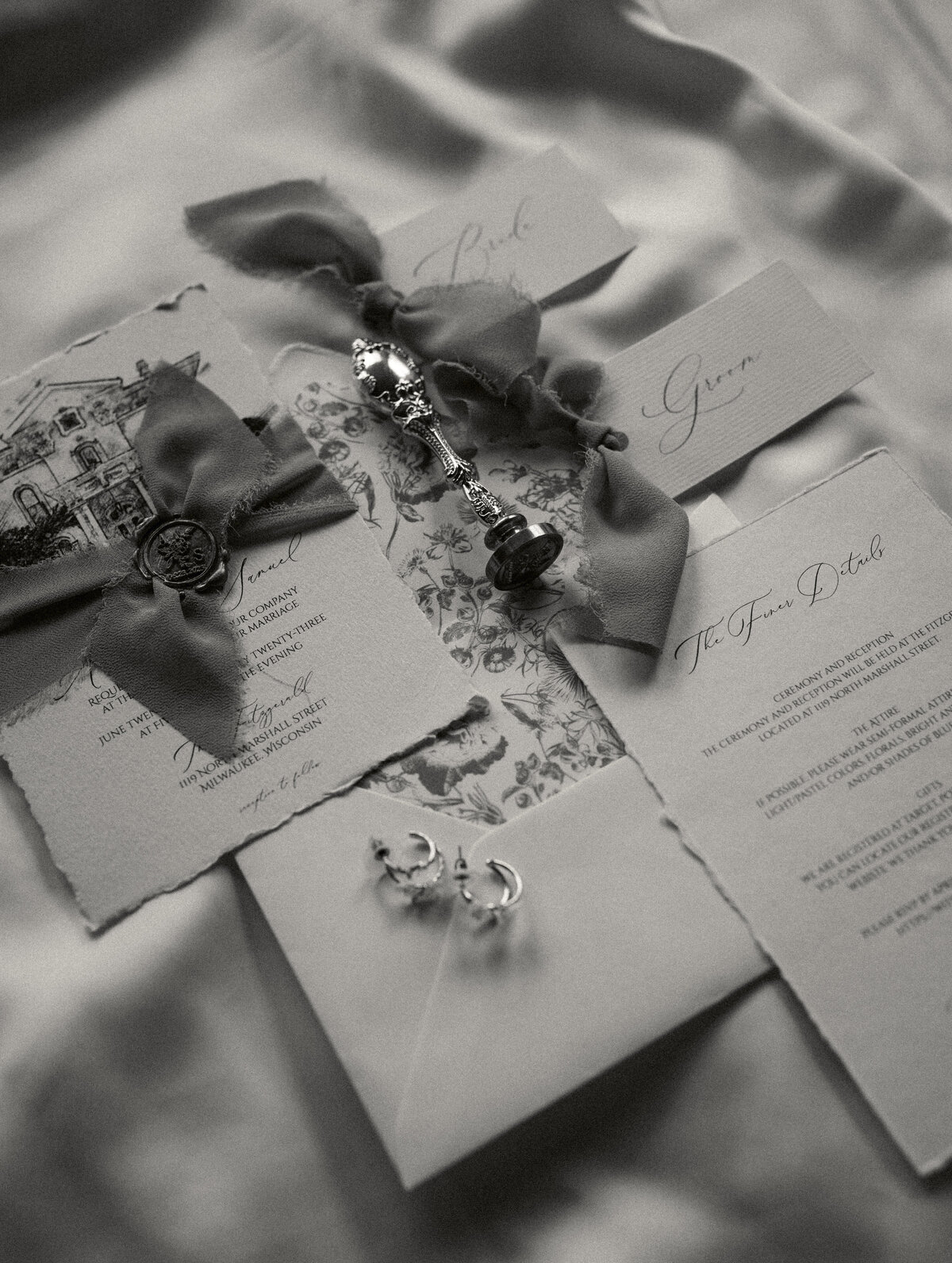Wisconsin wedding invitation