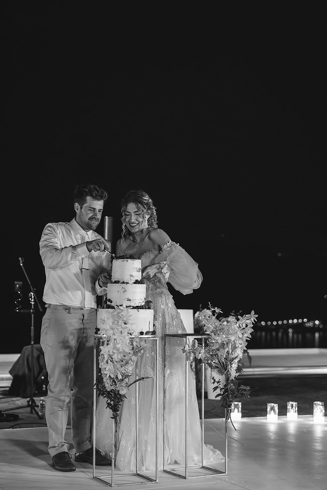Tim & Kristina Wedding BW-161