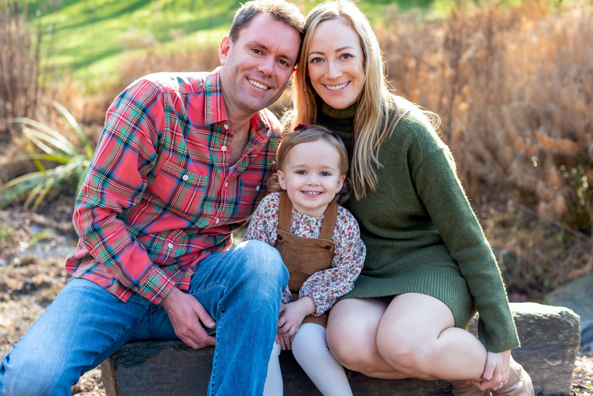 Family Portrait located in a field in Maryland
