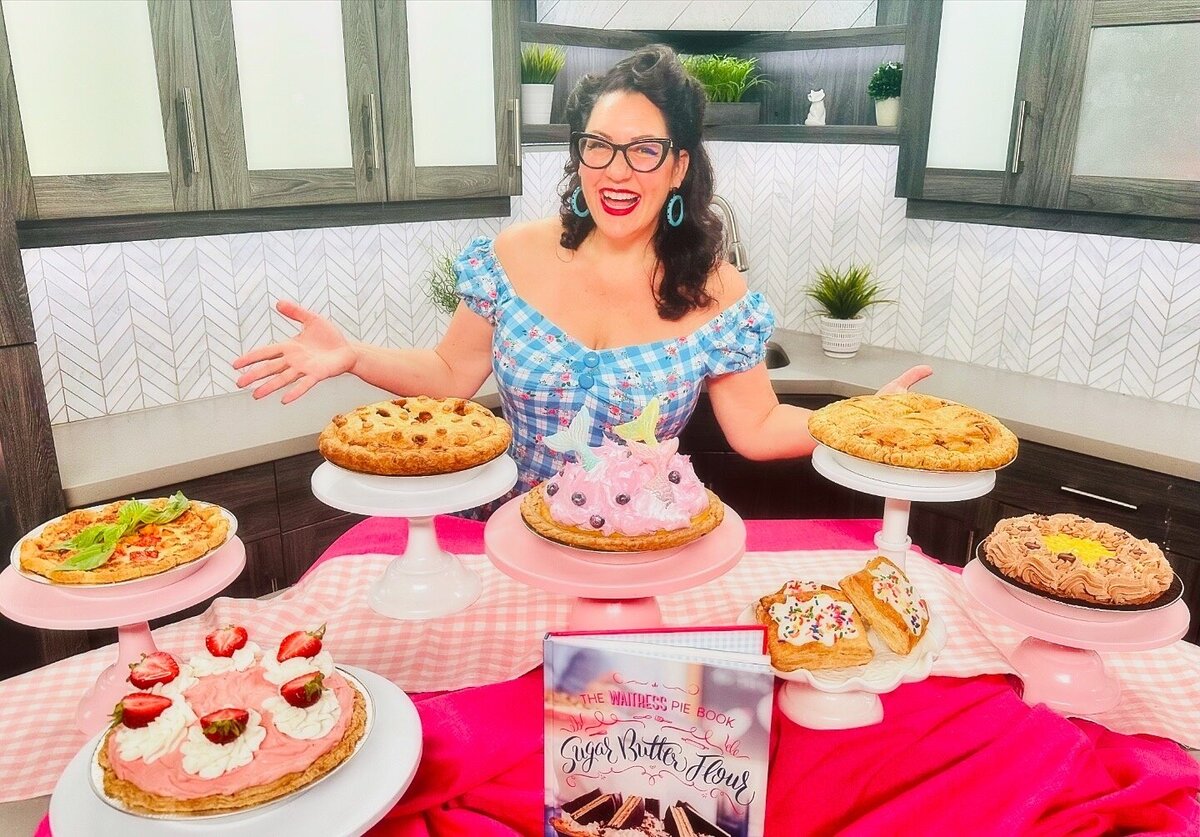 Dyana showcasing pies