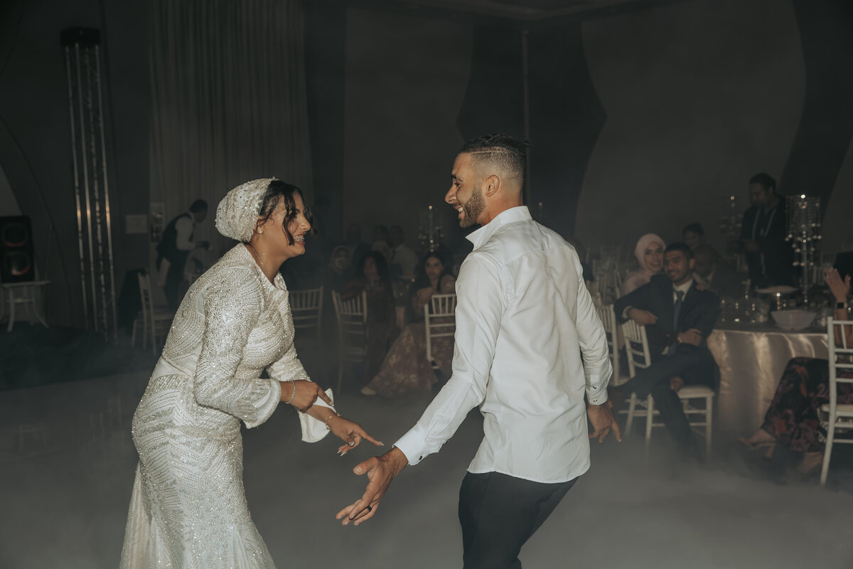 Fun Wedding Dance Moment – Authentic Arabian Wedding Photography in LA