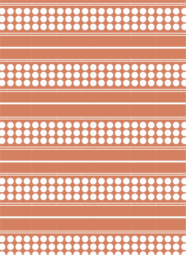 orange horiz dots and stripe