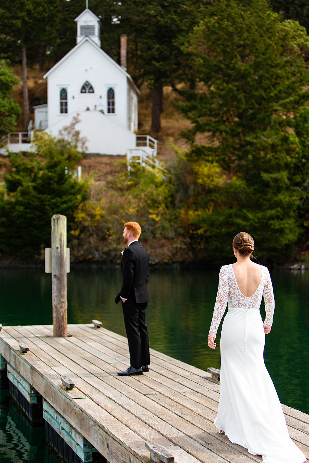 Roche Harbor Resort Wedding, first look 