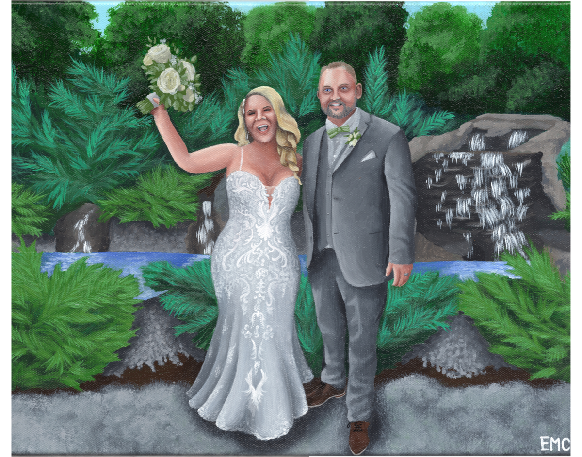 Wedding painting Tayvin Gardens Smiths Grove Kentucky