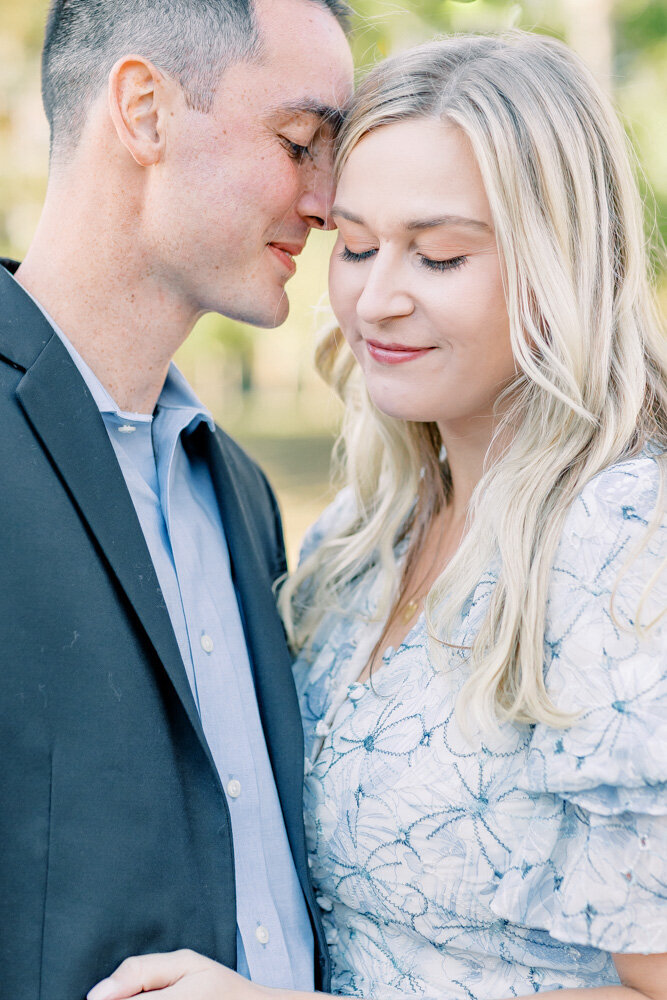 ENP - Garden Engagement Session with Willow Trees near ATL Georgia - Atlanta Wedding Photographer - Light and Airy Film Wedding Photographers in GA-2