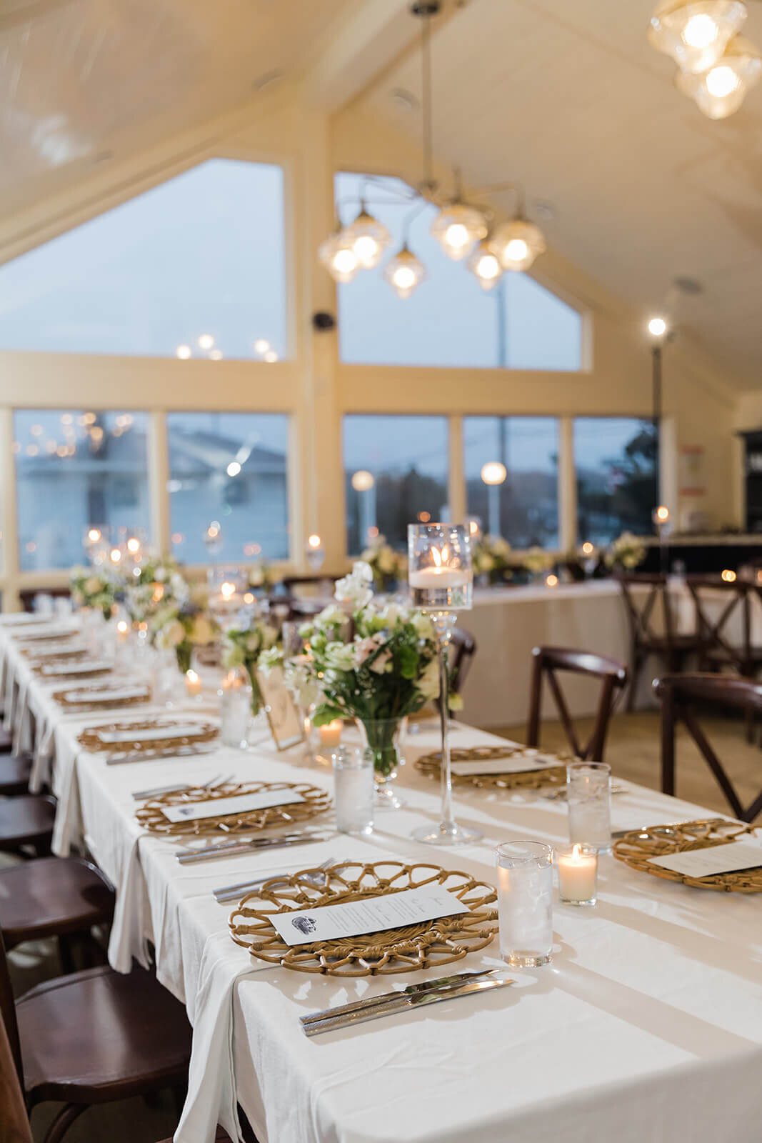 Wedding reception table decor
