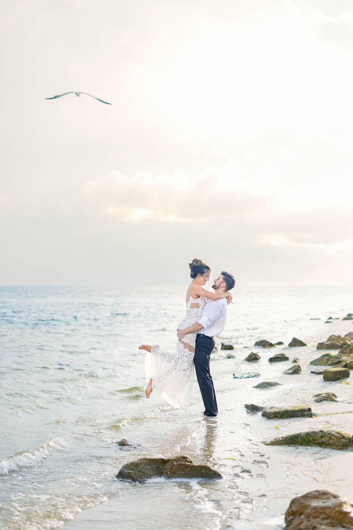 Dean & Brittney-Trash the Dress- Fred Howard Beach-9