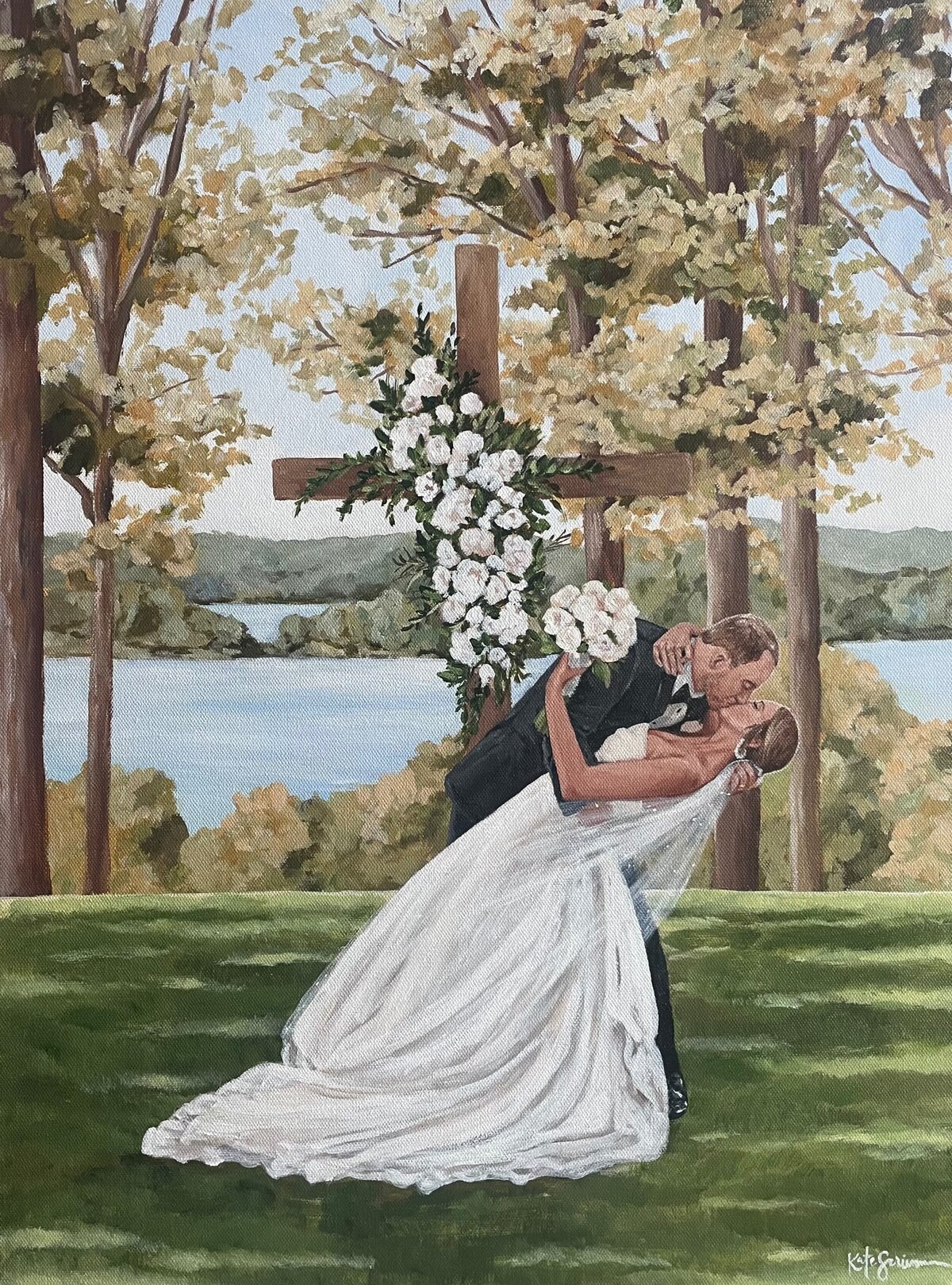 bride and groom portrait