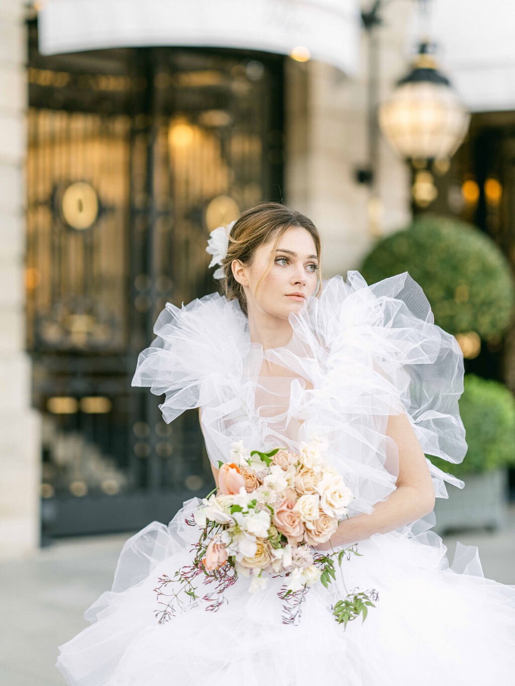 a bride at Le Ritz Paris