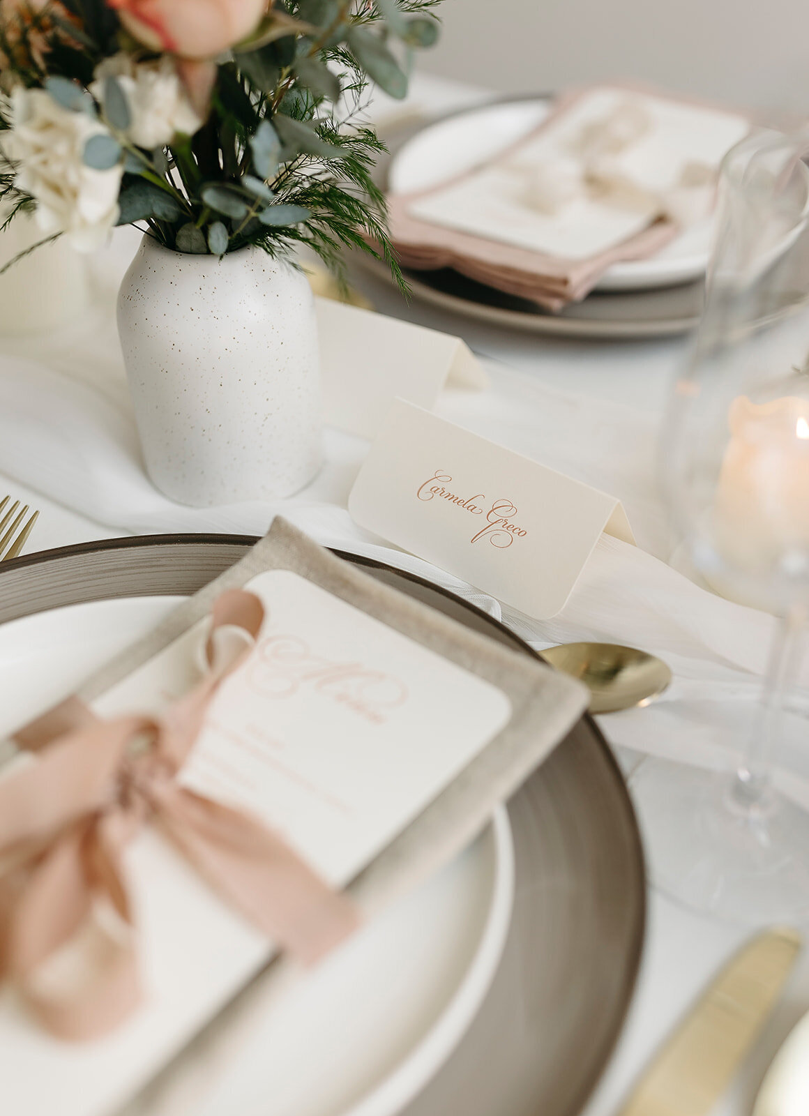 Organic Elegant Table Setting
