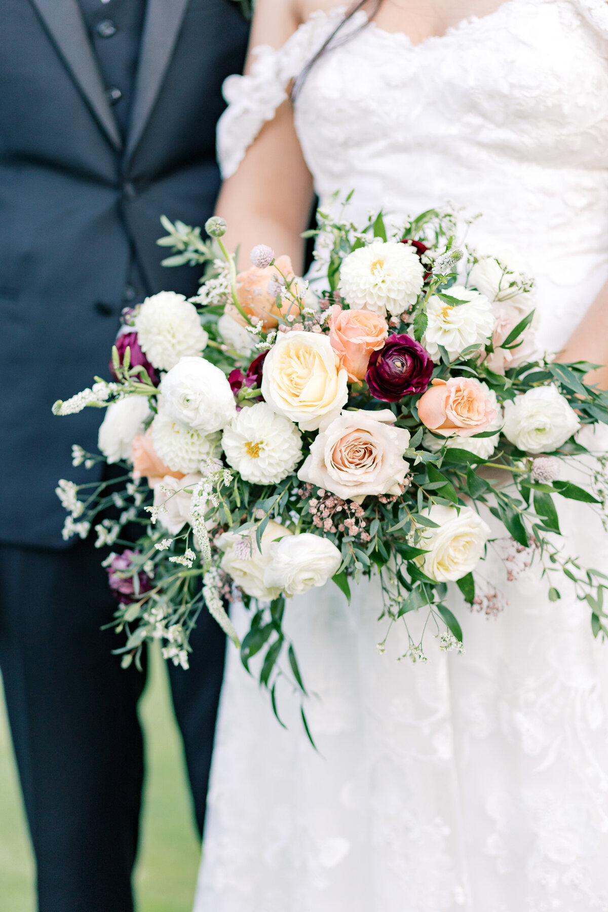 bride's floral bouquet