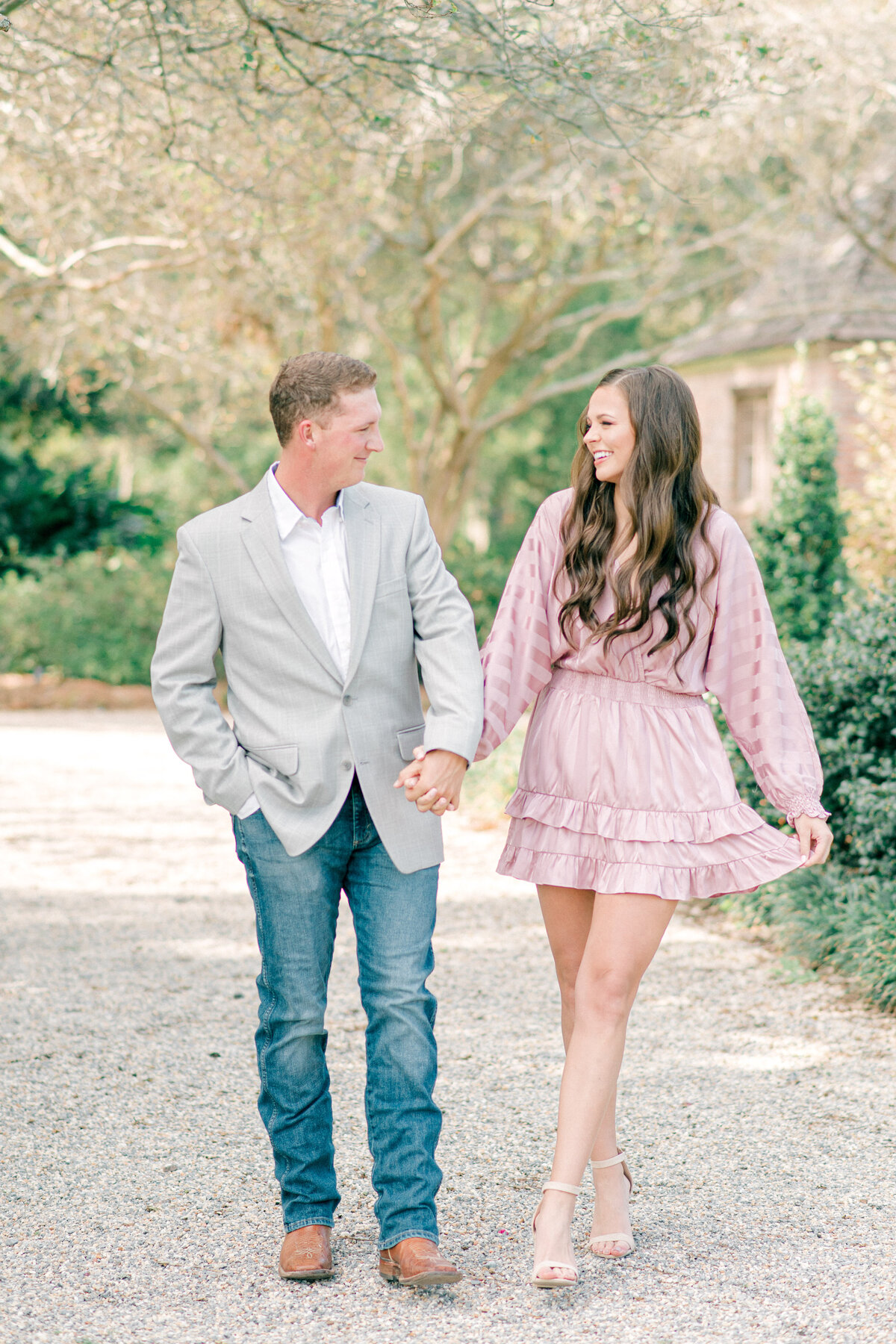 Baton Rouge Botanic Garden Engagement Session in the Fall-21