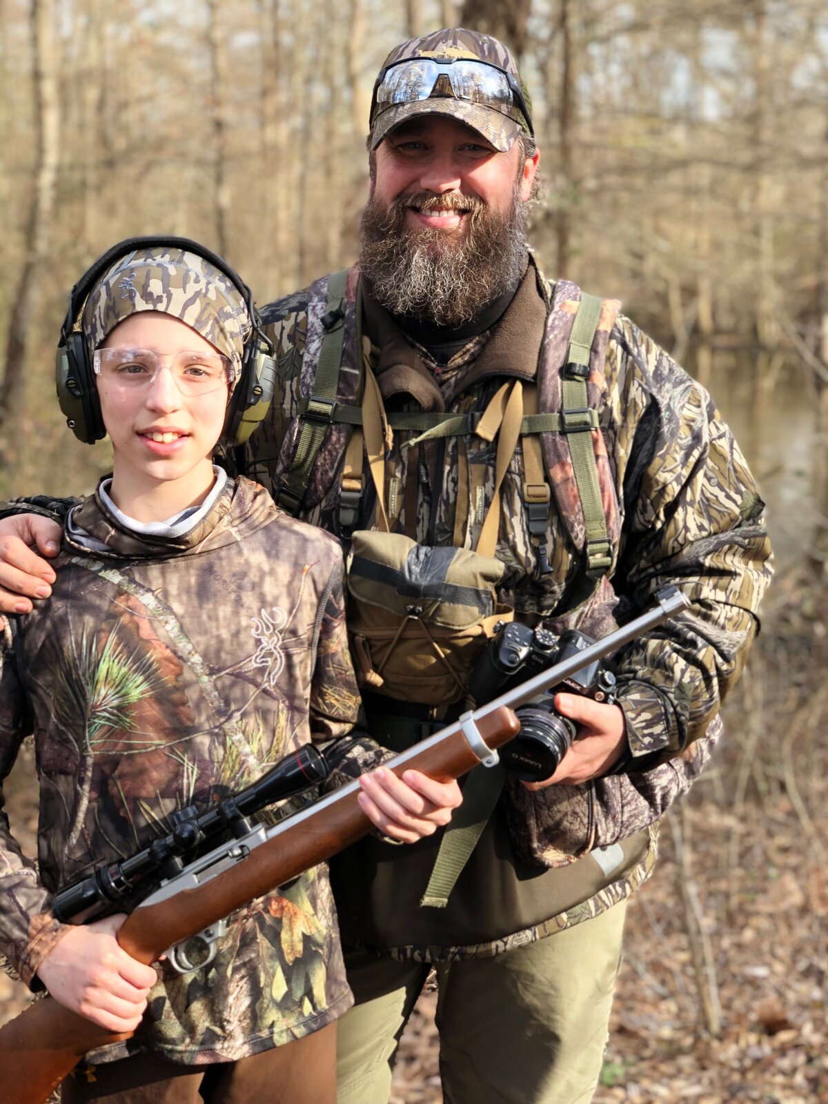 Father son hunt with Jason Miller in Arkansas