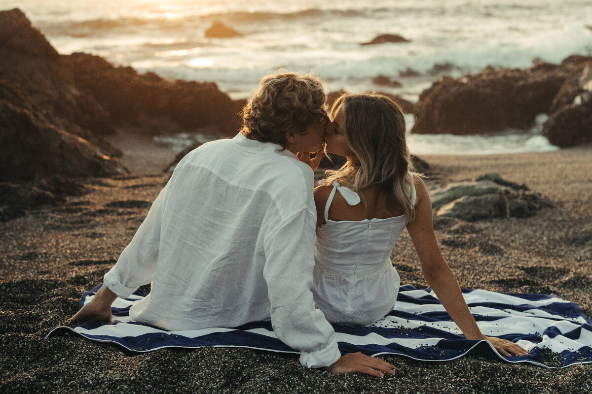 Whimsical Engagement Couples Photoshoot - Sonoma Coast, California