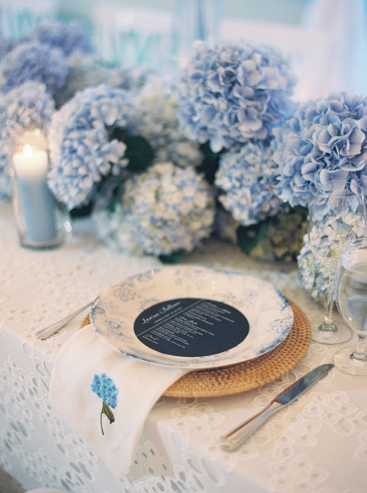 Kate_Murtaugh_Events_Cape_Cod_tented_wedding_hydrangea_centerpieces
