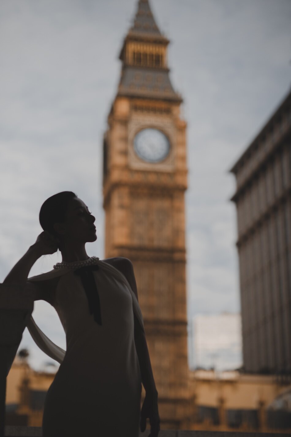 Pre-wedding photoshoot. The Londoner, Macau. Reem Acra - Breakfast at Tiffany’s.