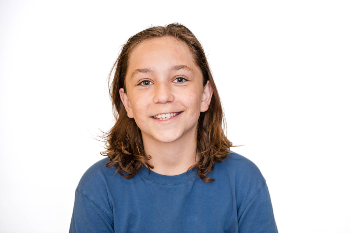 School photos with modern look of white background