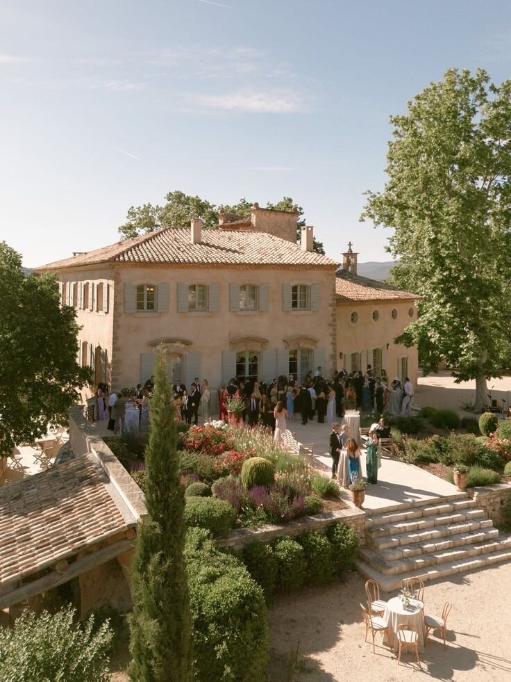 European-style estate wedding inspiration with neutral architecture and courtyard design, styled for a Wrightsville Manor wedding