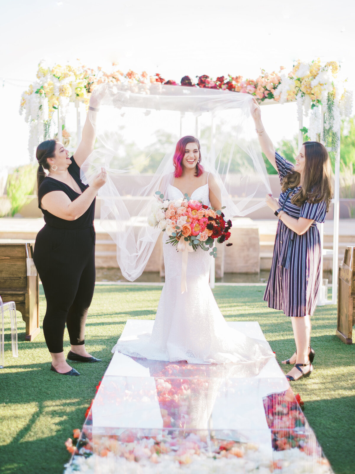 Meagan and Ashley with bride (1)