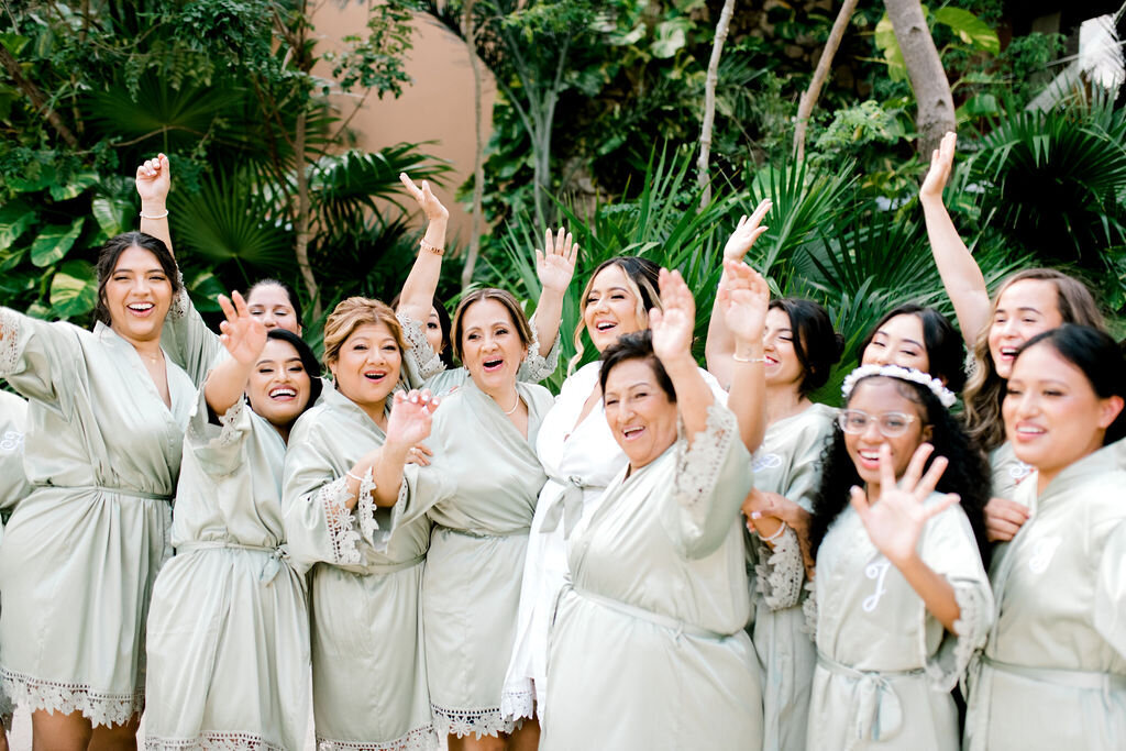 getting ready at destination wedding