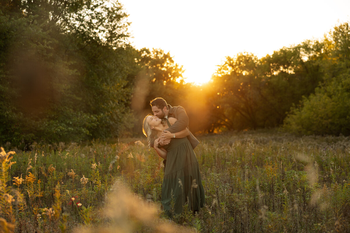 Wisconsin State Park Engagement Photographer Pike Lake South Kettle Moraine Unit Creative Couples Session-270