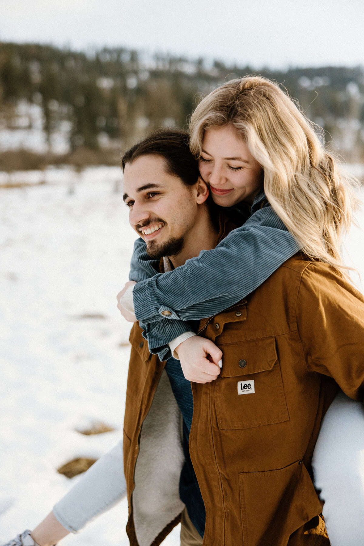 PNW winter couples photos