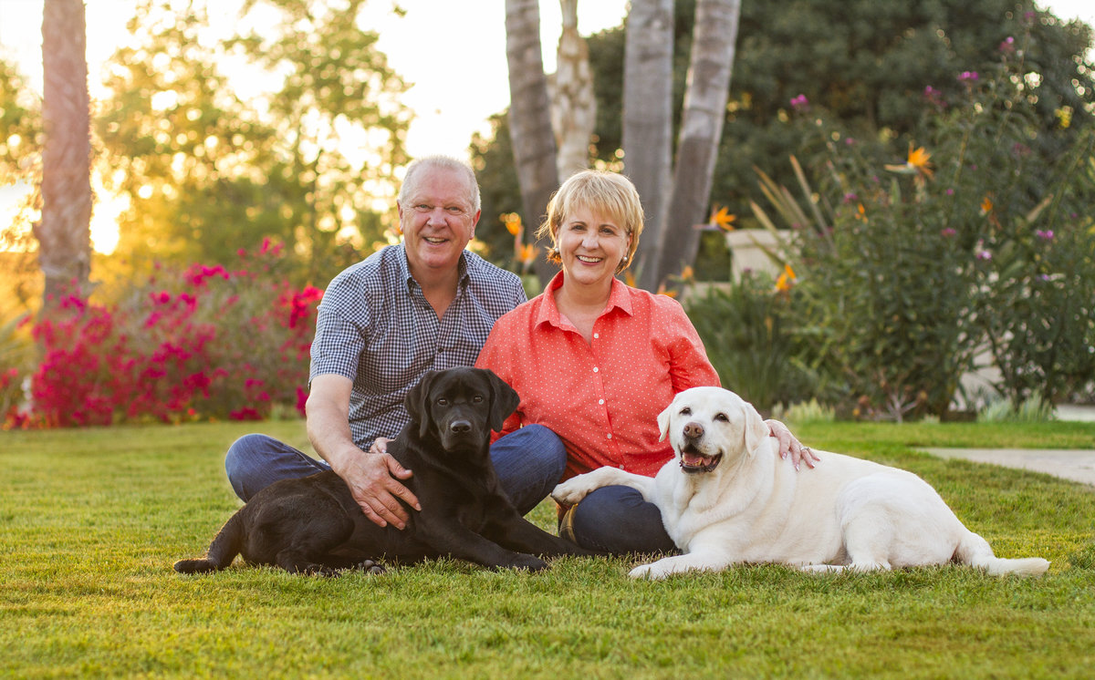 dog family photo