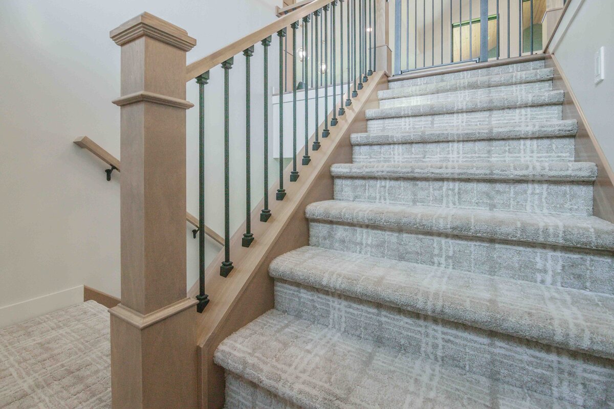 carpeted staircase
