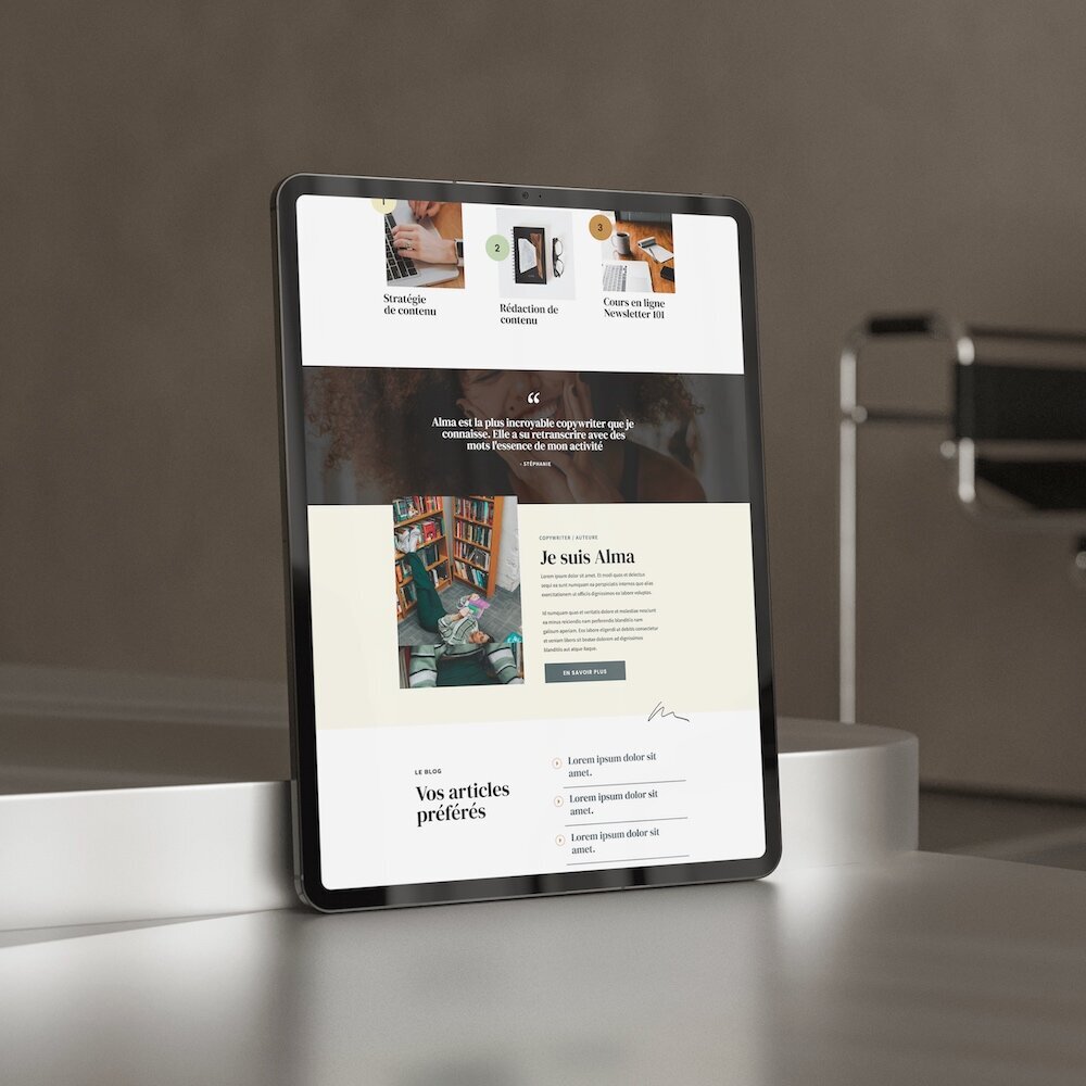Mockup kit - add-on pour Showit