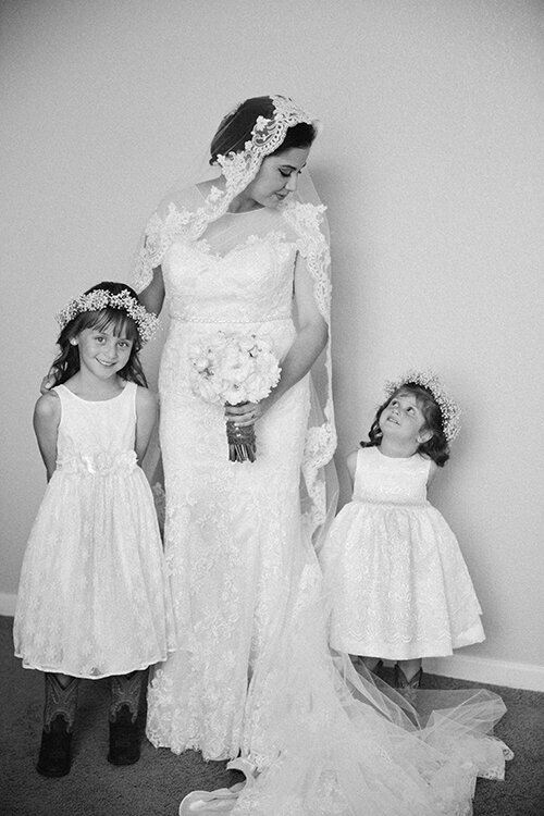 Napa Valley Wedding Photographer flower girl bride