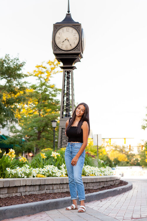 urban northville plymouth michigan senior portrait photo