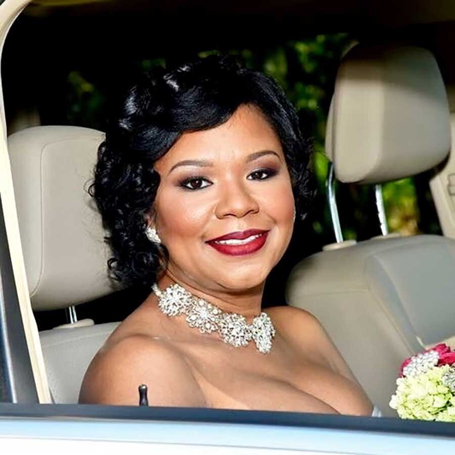 Smokey eye on black bride Jacksonville, Florida
