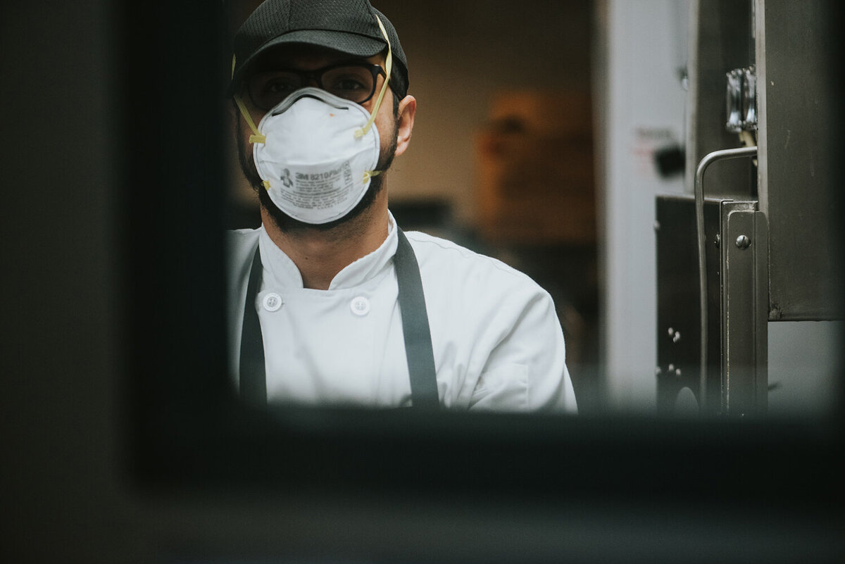 restaurant documentary food photography los angeles mask portrait