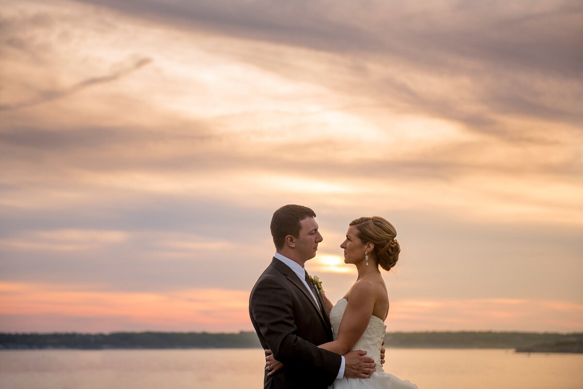 Ocean-Cliff-Sunset-Wedding-Photo