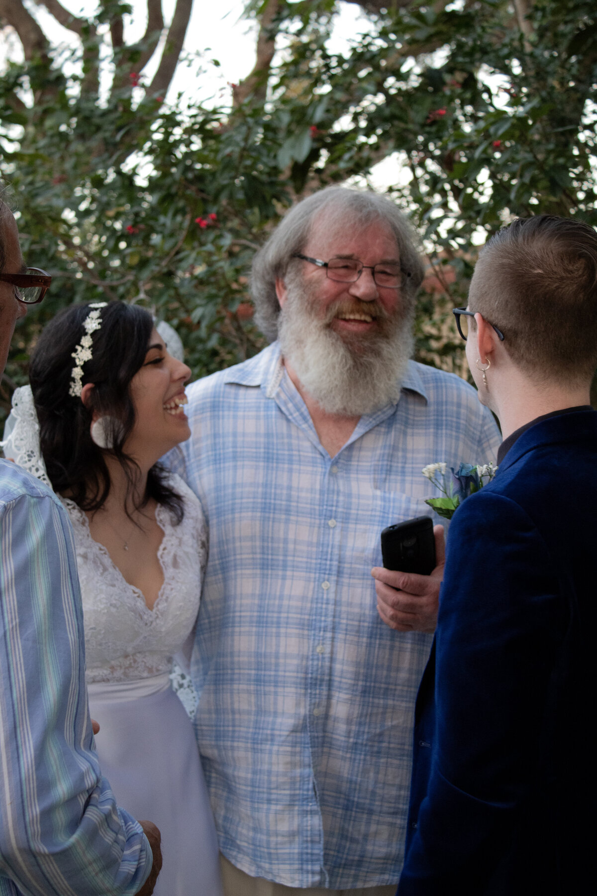 laughing in a circle