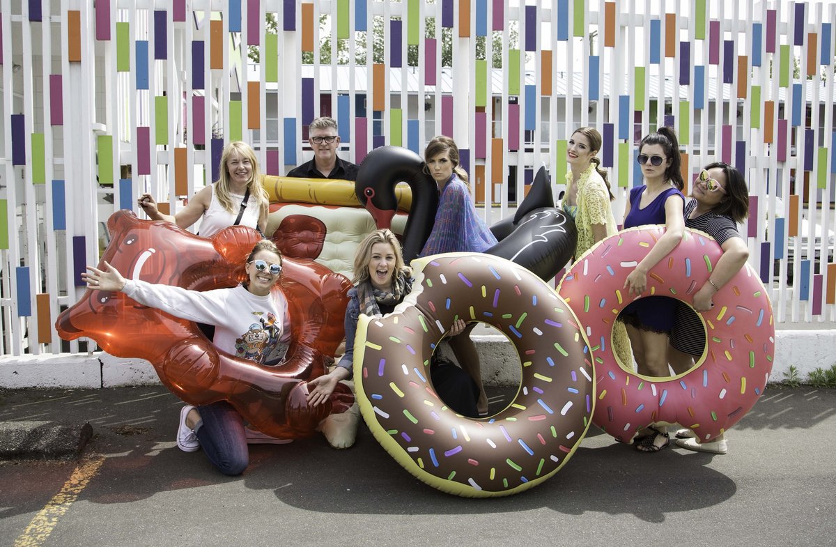 behind the scenes with pool floats