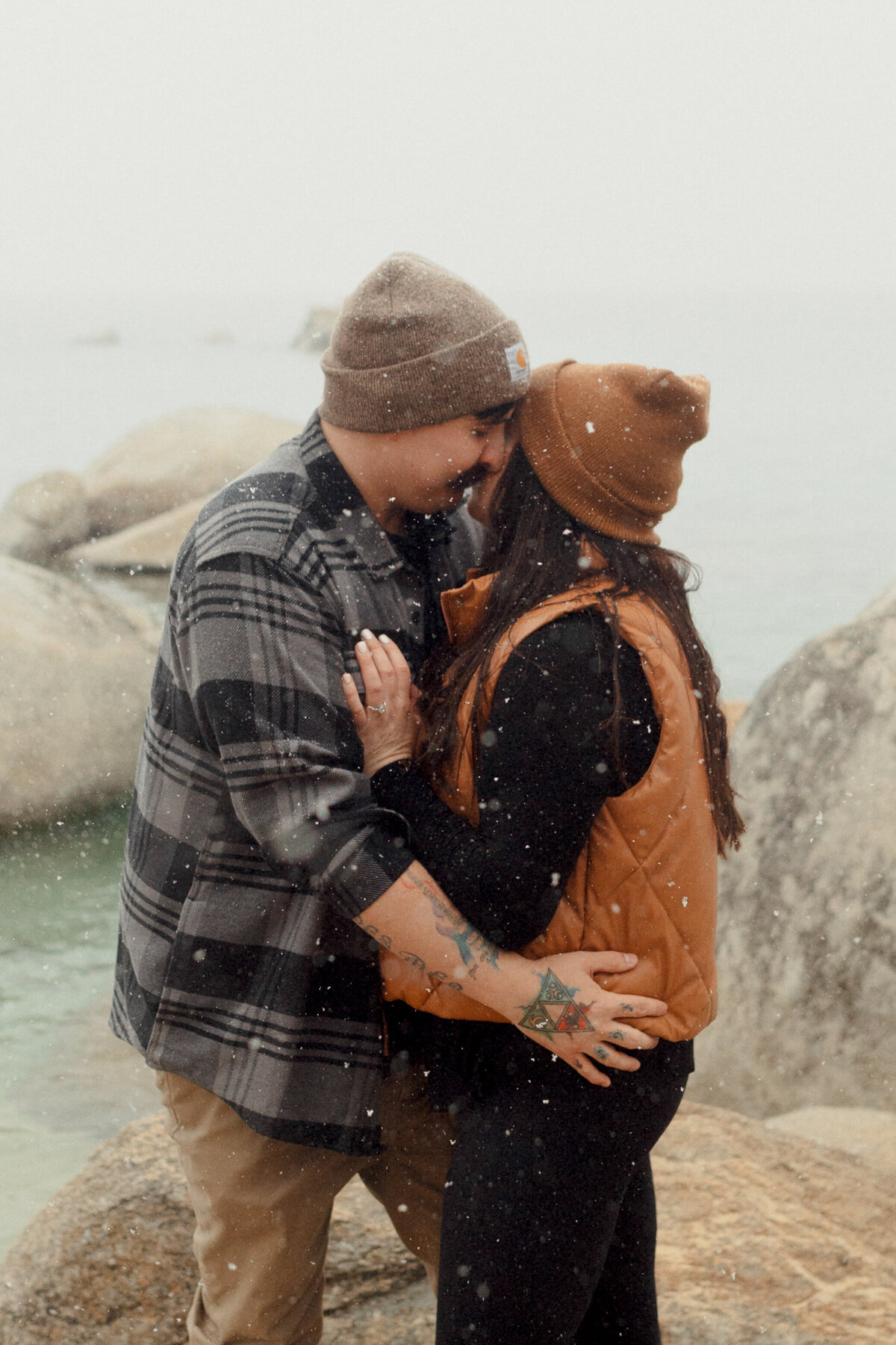 Lance + Kerstin Lake Tahoe Sand Harbor Engagement Proposal SP-40