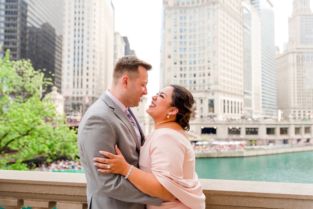 Wrigley Building Engagement Pictures1