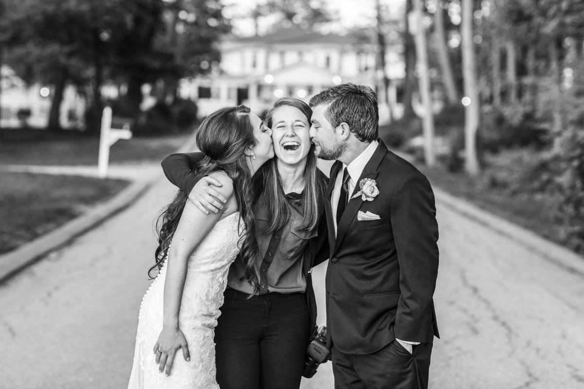 Bride and Groom kissing wedding Photographer