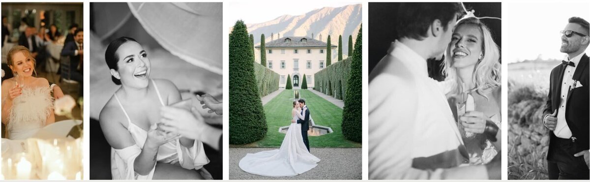 Candid moments captured by a luxury destination wedding photographer during an elegant celebration in Europe.