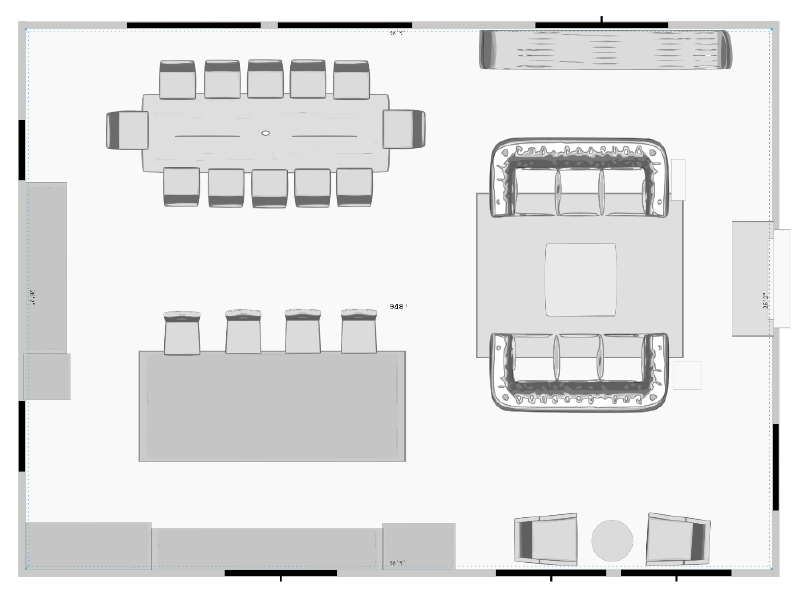 9 Wall Great Room Layout