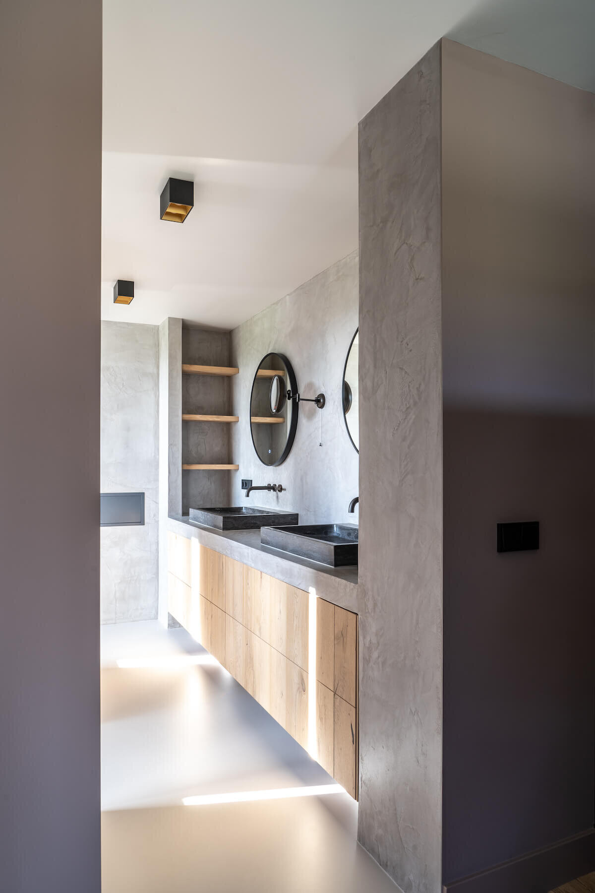 Ontwerp badkamer woonboerderij Friesland door Marlinde Interieurontwerp