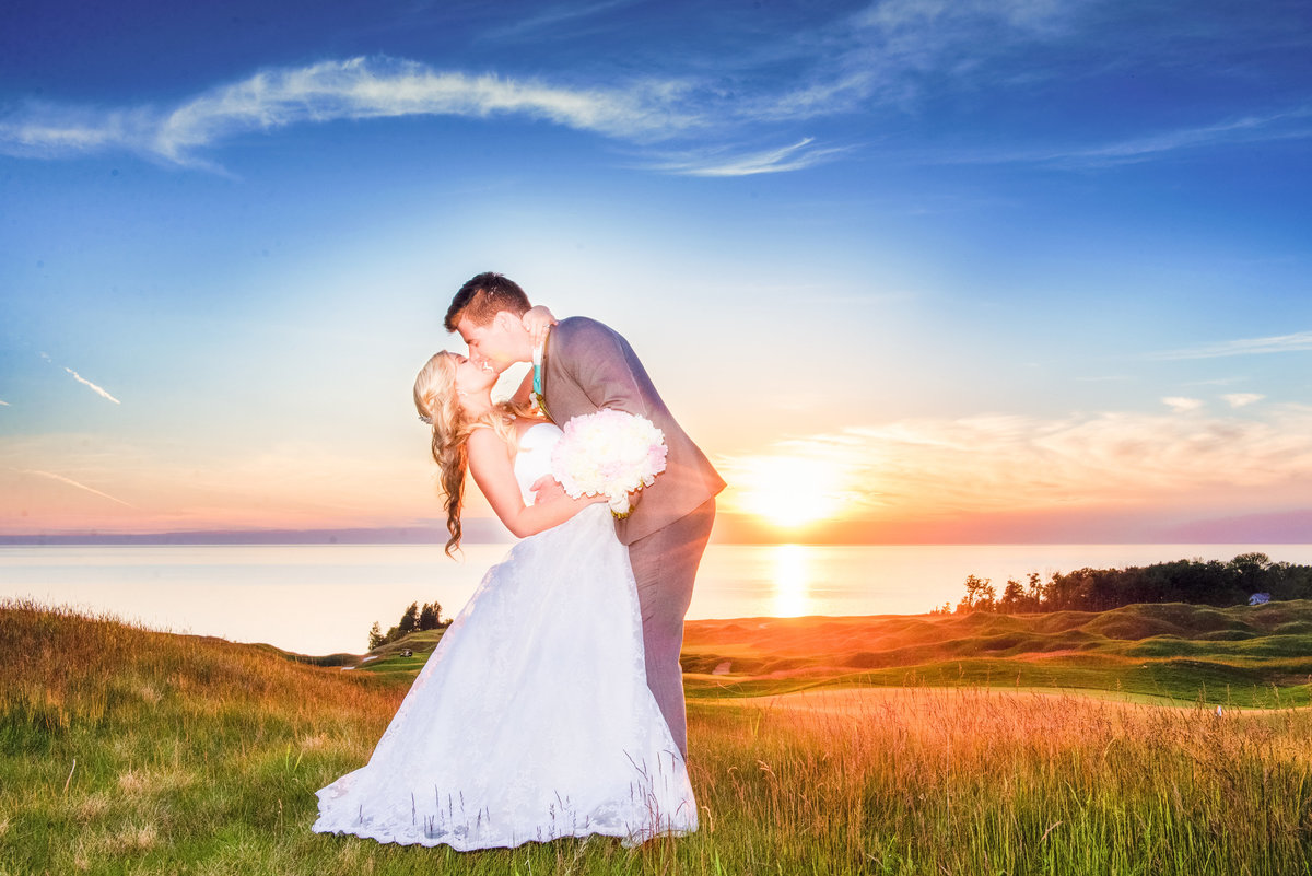 arcadia bluffs golf course wedding photographers in northern michigan