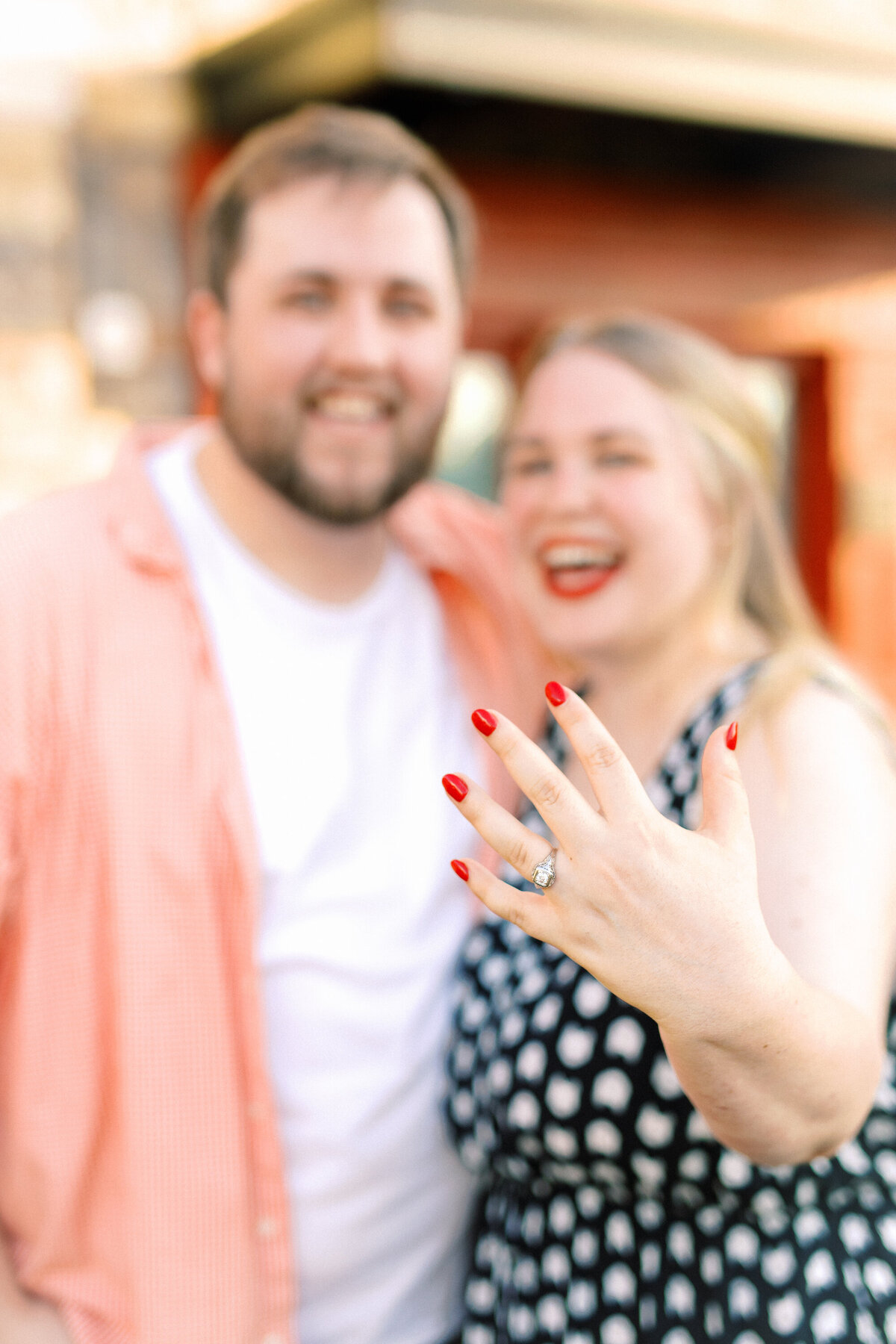 Engagement photography session in Kennesaw, Georgia atTown Center Keegan's Public House