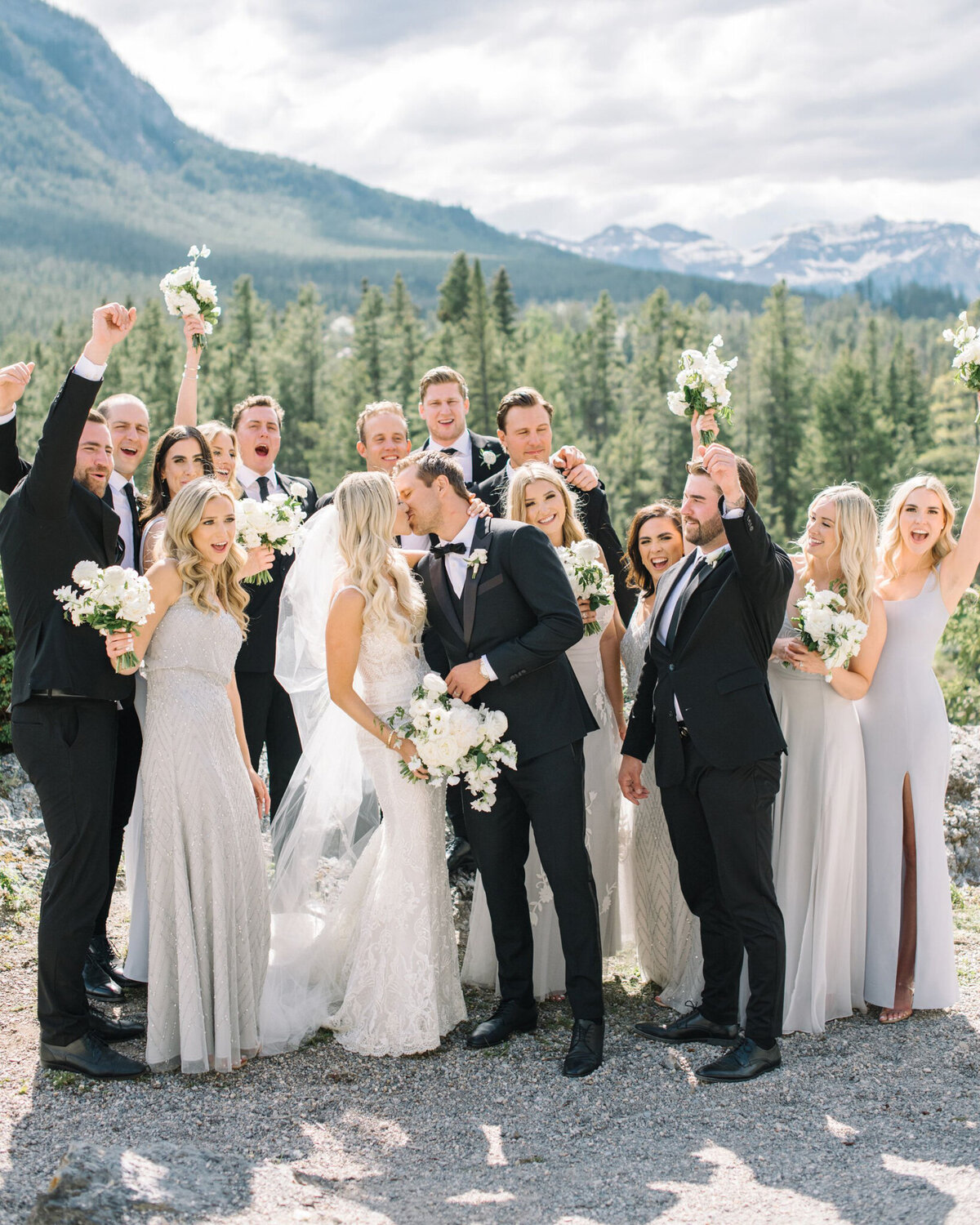 Wedding party captured by Corrina Walker Photography, timeless and elegant wedding photographer in Calgary, Alberta. Featured on the Bronte Bride Vendor Guide.