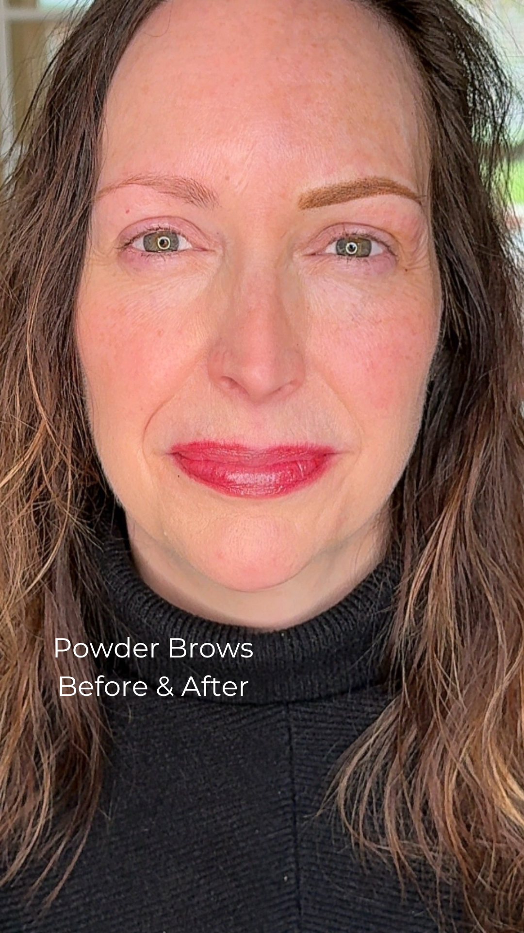 natural powder brows before and after in west springfield massachusetts at essentials by nicole