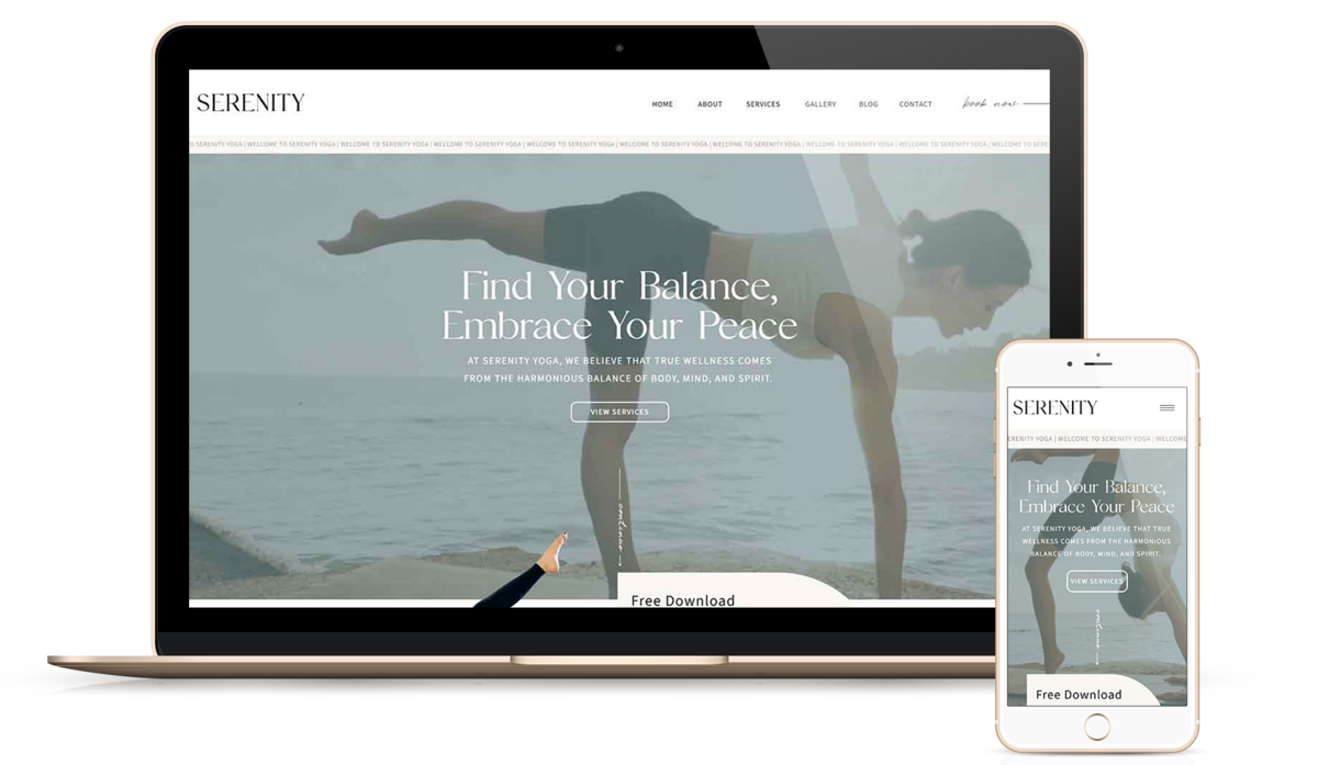 Simone | Showit Website Templates | Showit Websites by Heather Jones Creative