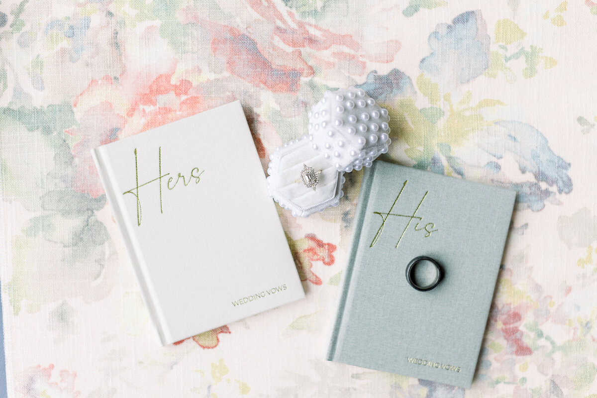 vow books and ring details
